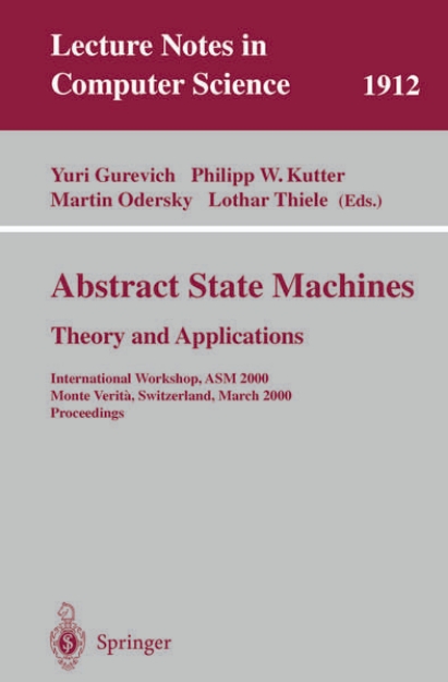 Bild von Abstract State Machines - Theory and Applications (eBook)