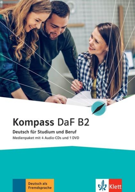 Bild von Kompass DaF B2. Medienpaket (4 Audio-CDs + 1 DVD)