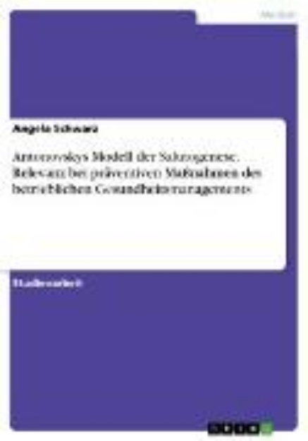 Bild von Antonovskys Modell der Salutogenese (eBook)