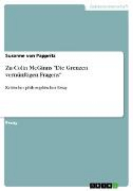 Bild von Zu Colin McGinns "Die Grenzen vernünftigen Fragens" (eBook)