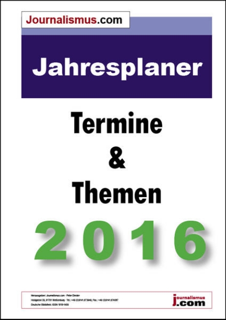 Bild von Jahresplaner 2016 - Die Terminvorschau 2016 (eBook)