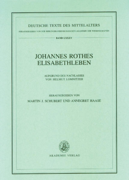 Bild von Johannes Rothes Elisabethleben (eBook)