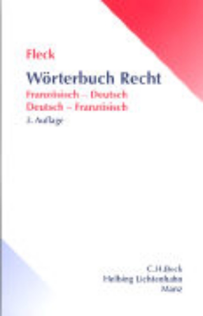 Bild von Wörterbuch Recht / Dictionnaire de droit