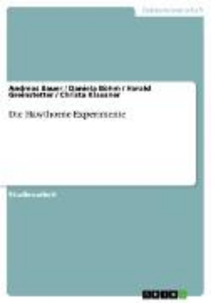 Bild zu Die Hawthorne-Experimente (eBook)