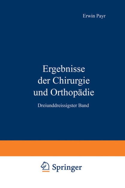 Bild von Ergebnisse der Chirurgie und Orthopädie (eBook)