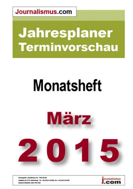 Bild von Jahresplaner Terminvorschau " Monatsheft März 2015 (eBook)