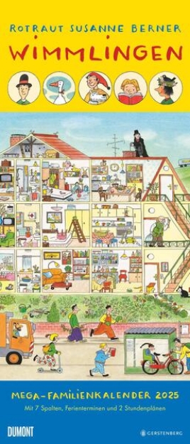 Bild von Wimmlingen 2025 - Mega-Familienkalender mit 7 Spalten - Mit 2 Stundenplänen und Ferientabelle - Hochformat 30,0 x 70,0 cm