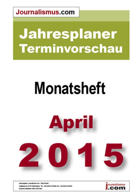 Bild von Jahresplaner Terminvorschau " Monatsheft April 2015 (eBook)