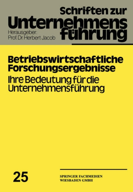 Bild von Betriebswirtschaftliche Forschungsergebnisse (eBook)