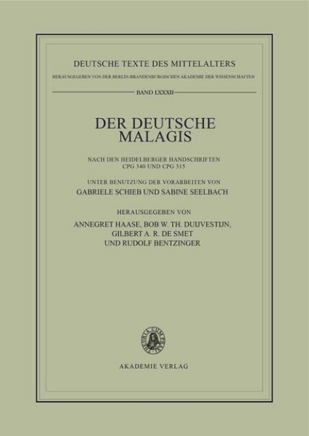 Bild von Der deutsche Malagis nach den Heidelberger Handschriften Cpg 340 und 315 (eBook)