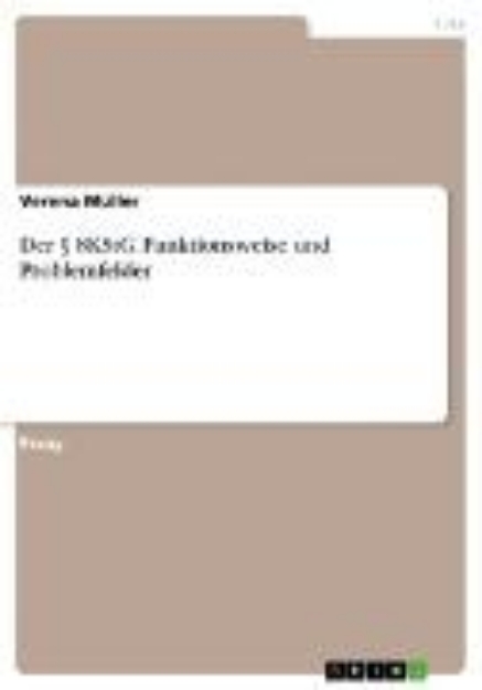 Bild von Der § 8KStG. Funktionsweise und Problemfelder (eBook)