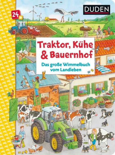 Bild von Traktor, Kühe & Bauernhof: Das große Wimmelbuch vom Landleben