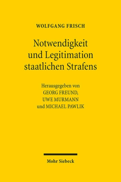 Bild von Notwendigkeit und Legitimation staatlichen Strafens (eBook)