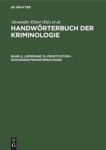 Bild von Prostitution - Schußwaffenuntersuchung (eBook)