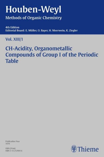 Bild von Houben-Weyl Methods of Organic Chemistry Vol. XIII/1, 4th Edition (eBook)