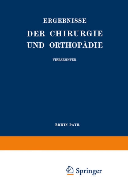 Bild von Ergebnisse der Chirurgie und Orthopädie (eBook)