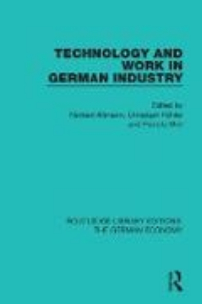 Bild von Technology and Work in German Industry (eBook)