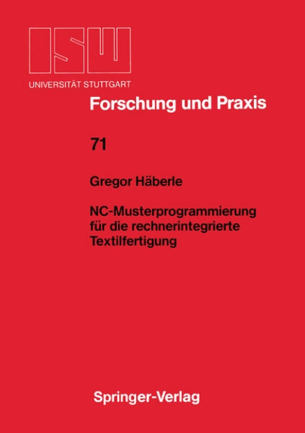 Bild von NC-Musterprogrammierung für die rechnerintegrierte Textilfertigung (eBook)