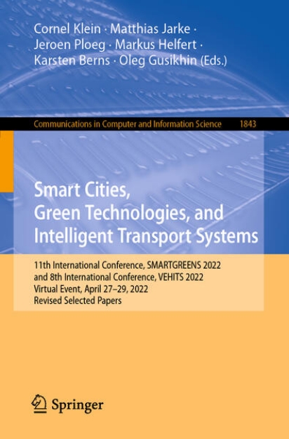 Bild von Smart Cities, Green Technologies, and Intelligent Transport Systems (eBook)