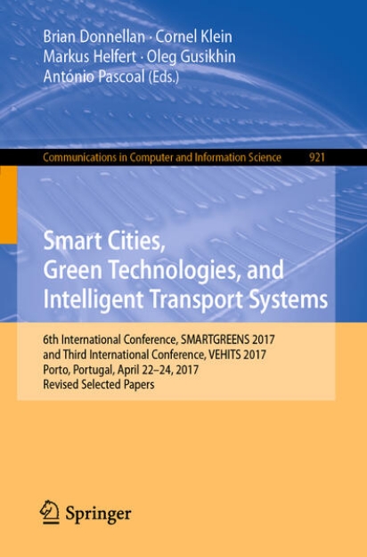 Bild von Smart Cities, Green Technologies, and Intelligent Transport Systems (eBook)