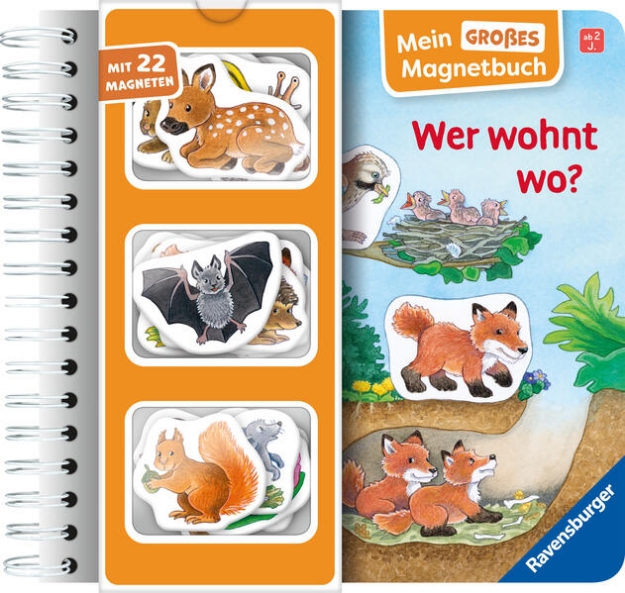 Bild von Mein großes Magnetbuch: Wer wohnt wo? - Magnet-Spielbuch ab 2 Jahren, Bilderbuch