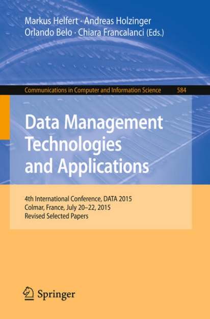 Bild von Data Management Technologies and Applications (eBook)