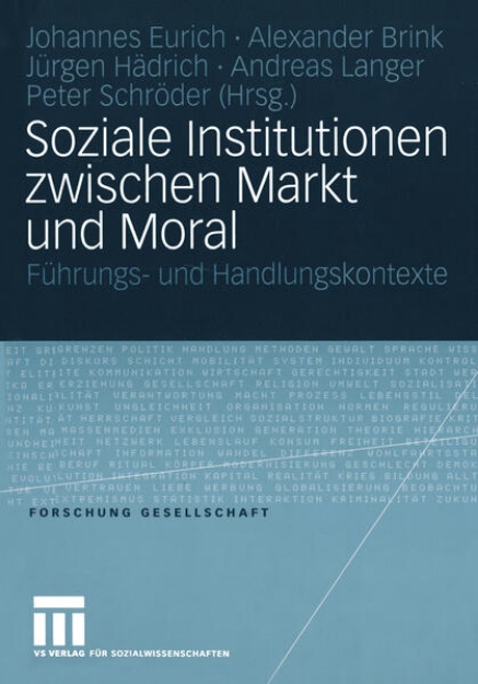 Bild von Soziale Institutionen zwischen Markt und Moral (eBook)