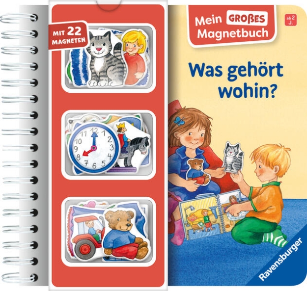 Bild von Mein großes Magnetbuch: Was gehört wohin? - Magnet-Spielbuch ab 2 Jahren, Bilderbuch