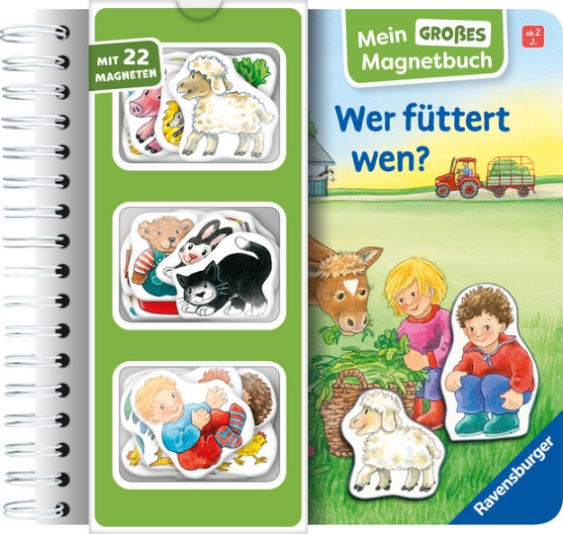 Bild von Mein großes Magnetbuch: Wer füttert wen? - Magnet-Spielbuch ab 2 Jahren, Bilderbuch