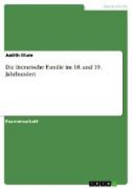 Bild von Die literarische Familie im 18. und 19. Jahrhundert (eBook)