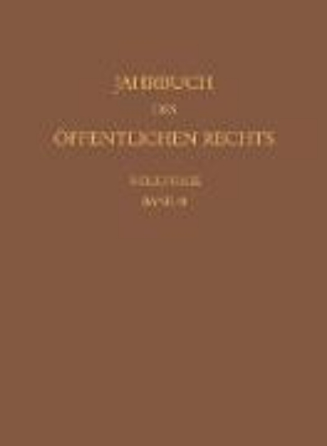 Bild von Jahrbuch des öffentlichen Rechts der Gegenwart. Neue Folge (eBook)