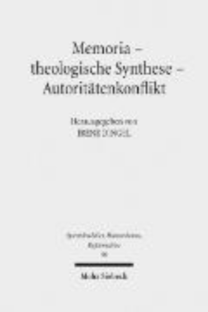 Bild von Memoria - theologische Synthese - Autoritätenkonflikt (eBook)