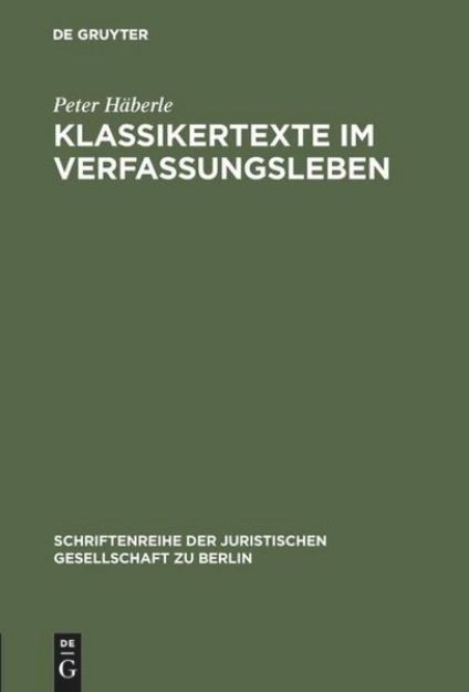 Bild von Klassikertexte im Verfassungsleben (eBook)