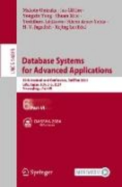 Bild zu Database Systems for Advanced Applications