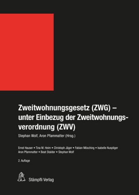 Bild von Zweitwohnungsgesetz (ZWG) - unter Einbezug der Zweitwohnungsverordnung (ZWV)