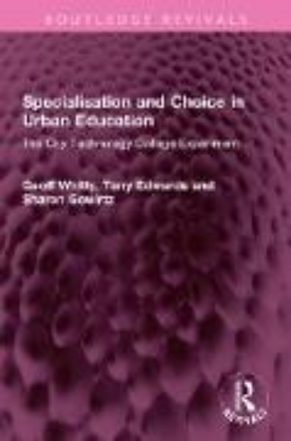 Bild von Specialisation and Choice in Urban Education (eBook)