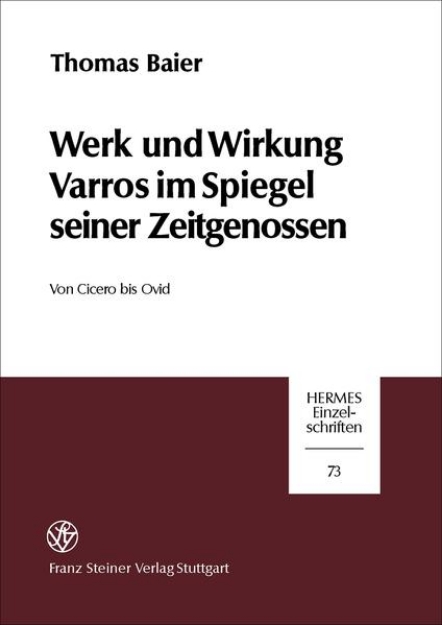 Bild von Werk und Wirkung Varros im Spiegel seiner Zeitgenossen (eBook)