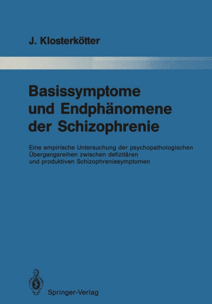 Bild von Basissymptome und Endphänomene der Schizophrenie (eBook)