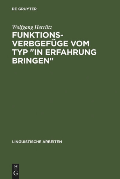 Bild von Funktionsverbgefüge vom Typ "in Erfahrung bringen" (eBook)