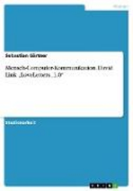 Bild von Mensch-Computer-Kommunikation. David Link "LoveLetters_1.0" (eBook)