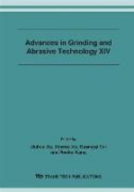 Bild von Advances in Grinding and Abrasive Technology XIV (eBook)