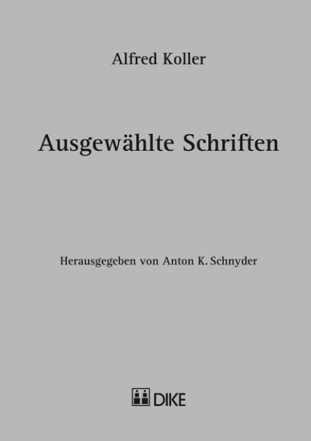 Bild von Alfred Koller - Ausgewählte Schriften